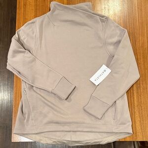 NWT Athleta cozy karma twist neck sweatshirt sz women’s xl